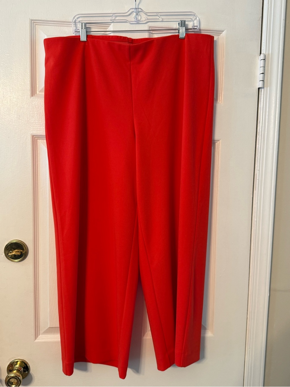 LOFT Straight-Leg Coral High-Rise Pants